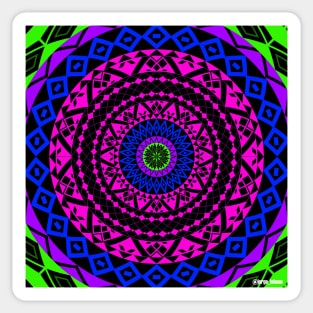 geometry of the imagination in multiverse mandala totonac wallpaper Sticker